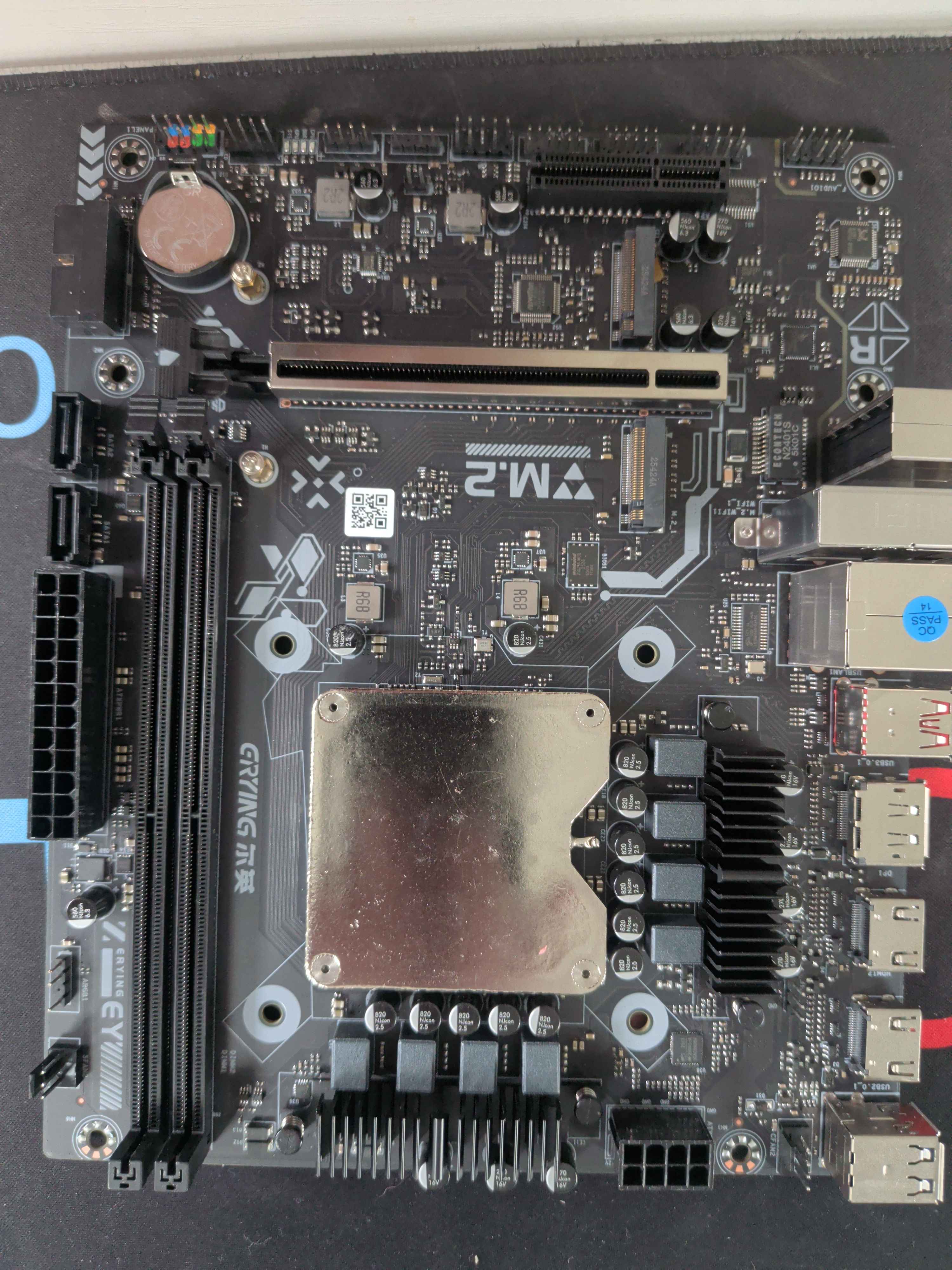 Erying Ultra 9 285H board with Arrow Lake mobile CPU BGA-soldered to mini-ITX motherboard