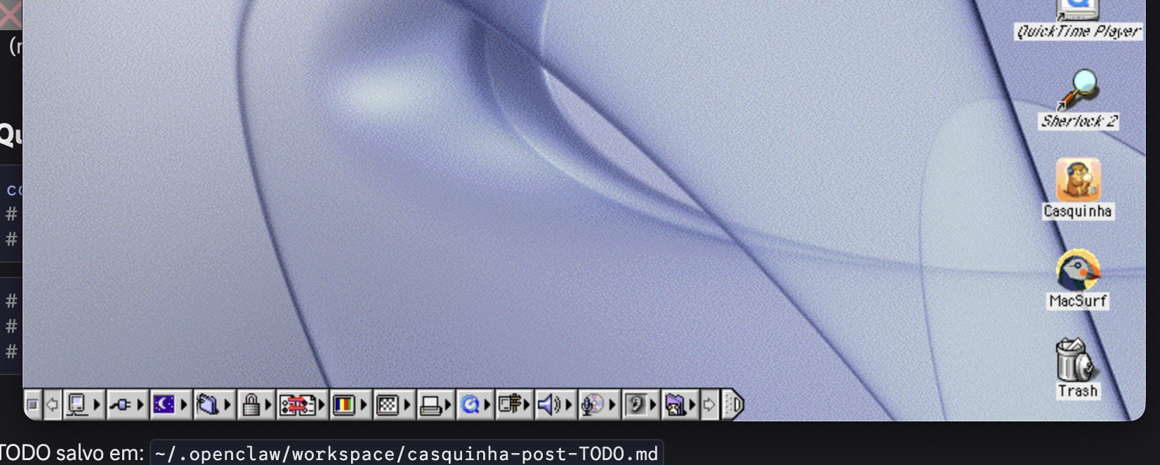 Casquinha&rsquo;s custom cassette icon in the Finder